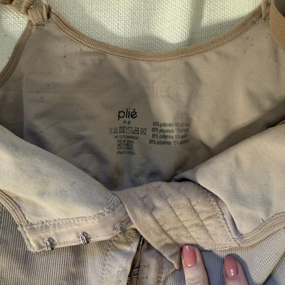 Pile Taupe Post-Op Faja Compression Garment – Adjustable Hook Front Shapewear - Picture 2 of 5